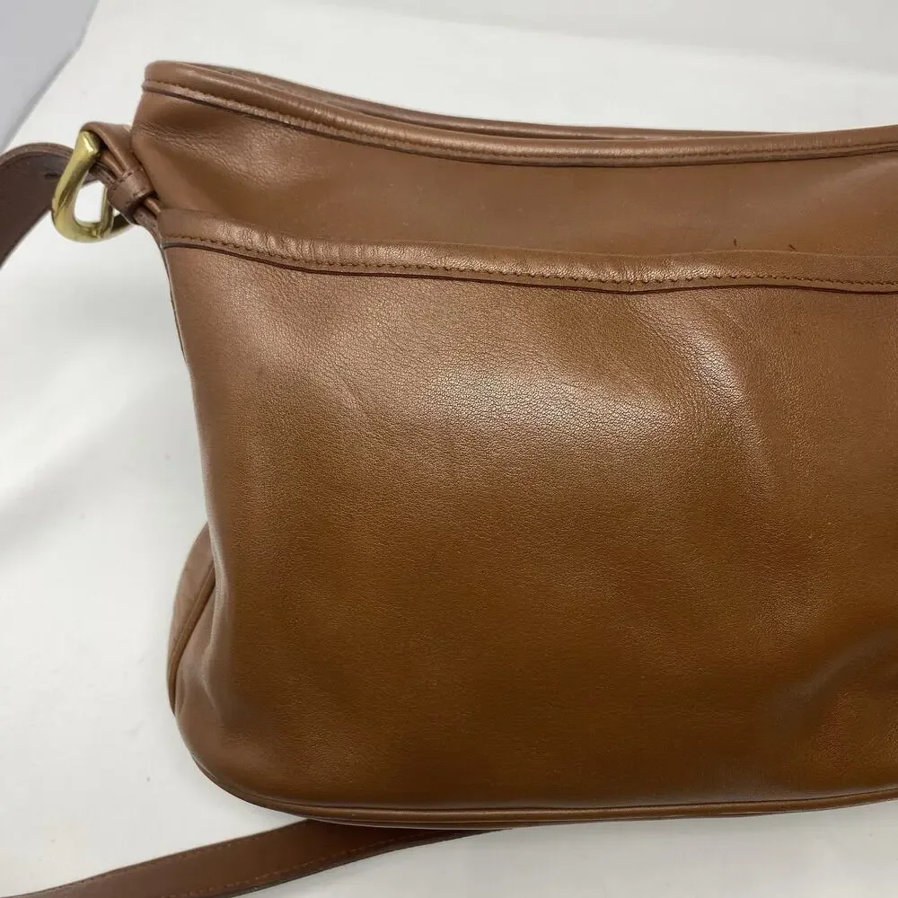 Vintage Coach Worth Bag 4143 British Tan/brown Leather Made In USA